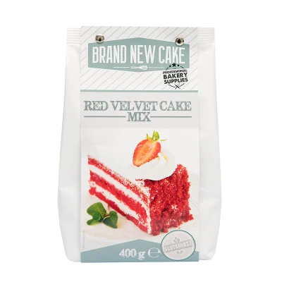 Afbeelding van BrandNewCake Red Velvet Cake mix 400g. Glutenvrij