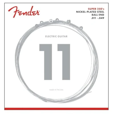 Afbeelding van Fender E snaren Super 250M 11 49 nikkel Plated Steel Elektrische gitaarsnaren