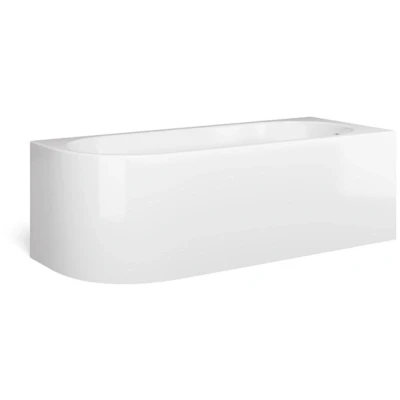 Afbeelding van Looox Cool Corner hoekbad rechts 170 x 70 55 cm Glans