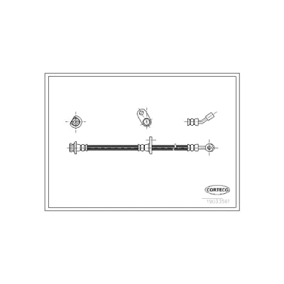 Afbeelding van CORTECO 19033561 Remslang Achteras 480