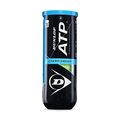 Afbeelding van Dunlop Tennisbal ATP Championship rubber/vilt geel 3 stuks