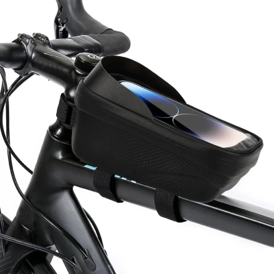 Afbeelding van talifoca Fietsstuurtas, waterdicht, voor mobiele telefoon, fietsaccessoires, stuurtas, smartphone tas, tot 6,8 inch, met gevoelig TPU touchscreen