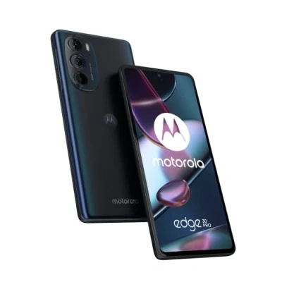 Afbeelding van Motorola Mobility Moto Edge30 pro Smartphone (6,7 inch FHD+ Display, 50 MP Camera, 12/256 GB, 4800 mAh, Android 12), Cosmos Blue, incl. Beschermhoes + Auto Adapter [Exclusief bij Amazon
