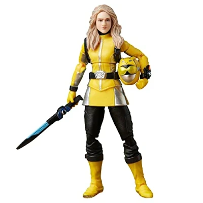 Afbeelding van Power Rangers Lightning Collection, gele Ranger Beast Morphers figuur, 15 cm