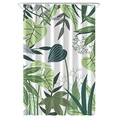 Afbeelding van Loti Living Douchegordijn Anti Schimmel Jungle Inclusief ringen Waterdicht Polyester 120x200 cm