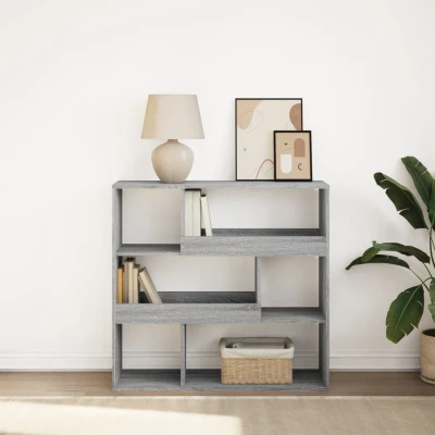 Afbeelding van vidaXL Boekenkast / kamerscherm 100x33x94,5 cm grijs sonoma eiken