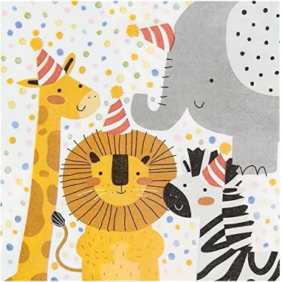 Afbeelding van Servetten Safari Kids 23x33cm 20 stuks