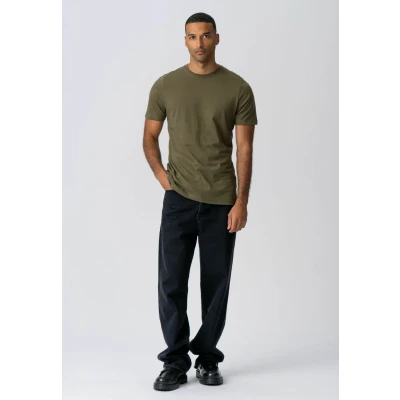 Afbeelding van Biologisch Basic T Shirt Legergroen Maat 3XL