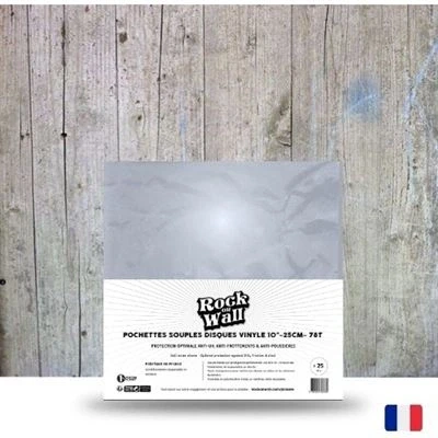 Image de Pochettes souples pour disques vinyle 78 tours / 25 cm