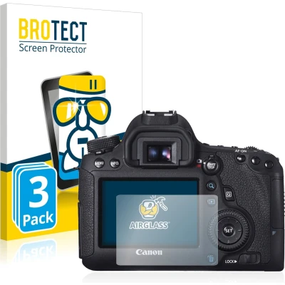 Afbeelding van BROTECT Screenprotector voor Canon EOS 6D Folie Beschermfolie Beschermglas transparant (3 Stuks)