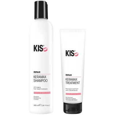 Afbeelding van Kis Keramax duo shampoo 300ml en treatment 150ml Extra voordelig