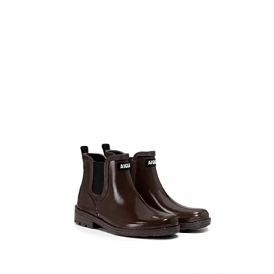 Afbeelding van Aigle Carville 2 Regenlaarzen, Dames, Maat: 37, Cacao Natuurrubber