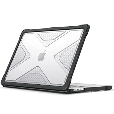 Afbeelding van FINTIE Beschermhoes compatibel met MacBook Pro 16 inch M1 Pro/M1 Max 2021 (model A2485), robuuste harde hoes schokbestendige randen van TPU, hybride beschermhoes, versterkte volledige bescherming,