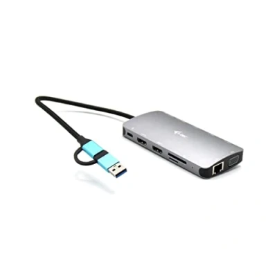 Image de i Tec Nano Dock Station d&#039;accueil USB 3.0 / USB4 Thunderbolt 4 VGA 2 x HDMI GigE Europe