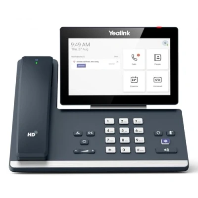 Afbeelding van Yealink MP58 WH E2 Teams VoIP telefoon Bluetooth 5.2 Dual Band 2.4G/5G Wi Fi 5 Power over Ethernet (PoE) grijs