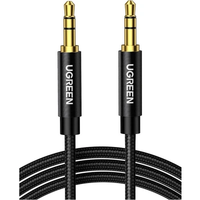Afbeelding van UGREEN 3.5mm Jack naar Audio Aux Kabel Nylon 2M Zwart