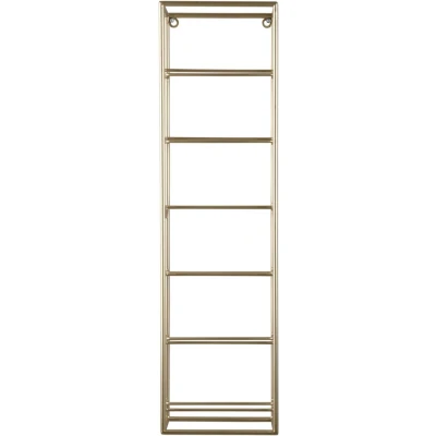 Afbeelding van Present Time Wijnrek Single Goud 18x11.5x66cm Modern