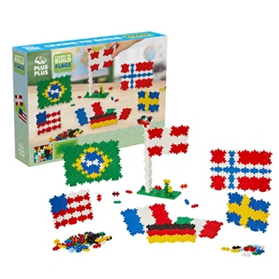 Afbeelding van Plus Learn To Build Flags Of The World Constructiespeelgoed Set Met Bouwstenen 700 Delige Bouwset Bouwspeelgoed Vanaf 5 Jaar
