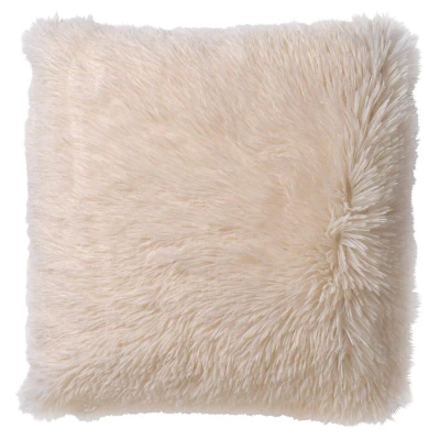 Afbeelding van Dutch Decor FLUFFY Sierkussen 45x45 cm superzacht effen kleur Snow White wit