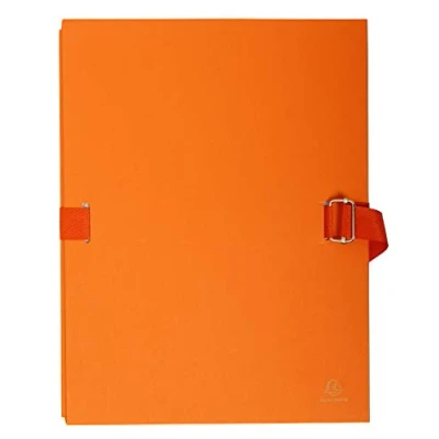 Afbeelding van Exacompta 223245E aktetas met rekbare achterkant oranje 320x240mm sluitgesp