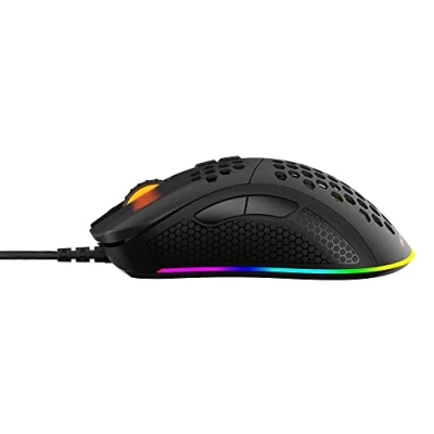 Afbeelding van Deltaco DM210 Gaming Muis Bedraad Lichtgewicht RGB 6400 DPI Zwart