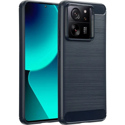 Afbeelding van imoshion Hoesje Geschikt voor Xiaomi 13T Pro / Siliconen Brushed Backcover Donkerblauw
