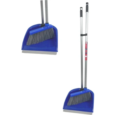 Afbeelding van Synx Tools Stoffer &amp; Blik Bluemotion 80 cm met lange stelen Schoonmaak artikelen Bezems / Veger