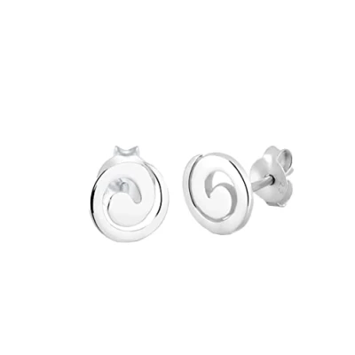 Afbeelding van Elli Spirale GEO Basic Filigran Oorbellen, Dames, Maat: One Size, Silber