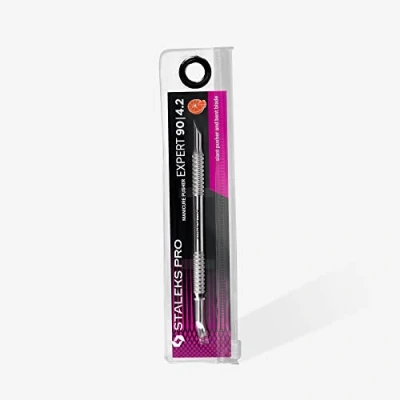 Afbeelding van Staleks Slanted Cuticle Pusher &amp; Bent Blade Expert 90 Type 4.2 (PE 90/4.2)