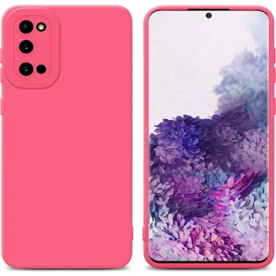 Afbeelding van Cadorabo Hoesje geschikt voor Samsung Galaxy S20 in Fluid ROOD Beschermhoes gemaakt van flexibel TPU silicone Cover Case