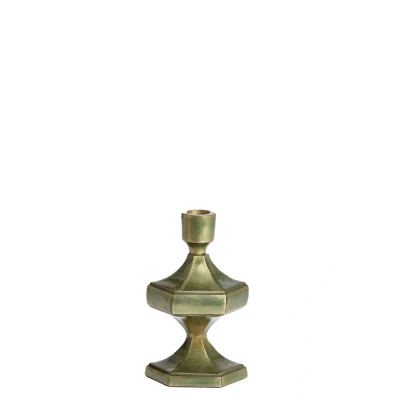 Afbeelding van Light &amp; Living Kandelaar WAMBIRI 10x9x17cm Groen
