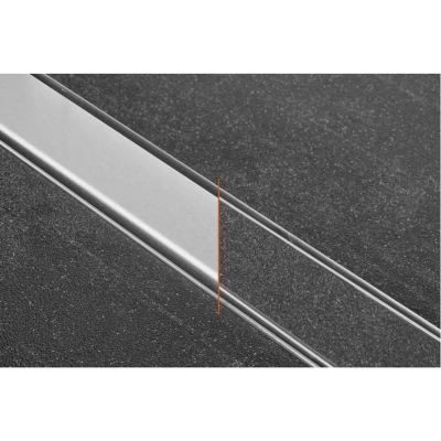 Afbeelding van Easy Drain Compact Douchegoot 80x6,4x6,5 cm RVS