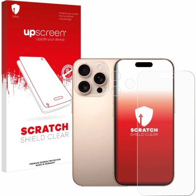 Afbeelding van upscreen Screenprotector voor Apple iPhone 16 Pro Max (Voor+Camera) Folie Beschermfolie transparant