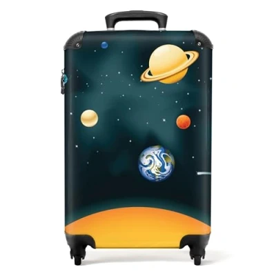 Afbeelding van NoBoringSuitcases.com® Kinderkoffer ruimte Koffer jongen 55x35x25