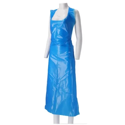 Afbeelding van Schorten CMT Schort op Blok Geruwd PE 20my Blauw 125x80cm