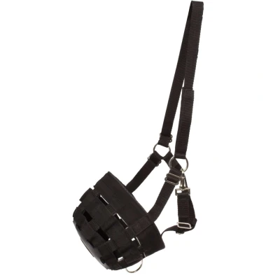 Afbeelding van Horka Graasmasker Zwart Pony