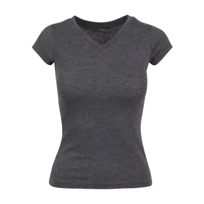 Afbeelding van Build your Brand Ladies ́ Basic Tee BY062 Charcoal (Heather)