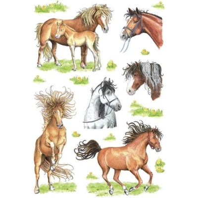 Afbeelding van Huismerk Herma 3307 Etiket Getekende Paarden