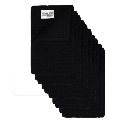 Afbeelding van 10 x The One Towelling gastendoekje 30x50 Black
