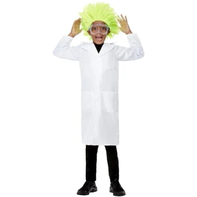 Afbeelding van Smiffy&#039;s Dokter &amp; Tandarts Kostuum Professor Doctor Ingenieur Kind Wit / Beige Small Carnavalskleding Verkleedkleding