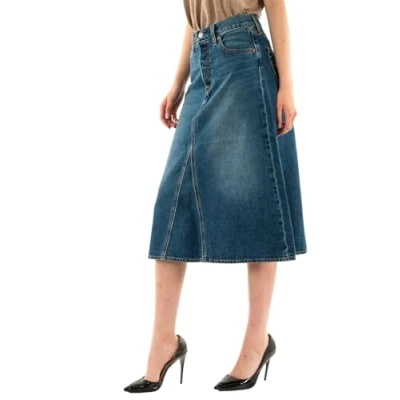 Image de Levi&#039;s Jupe décon Hr A line pour femme, Mid Morning, 29W