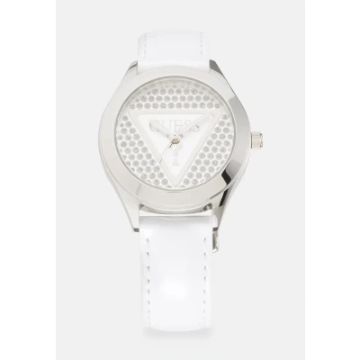 Afbeelding van Guess Glitz Plaque Horloge, Dames, Maat: One Size, White