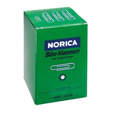 Afbeelding van Alco Paperclips Norica 32mm ver zinkt met kogeleind doos a 100