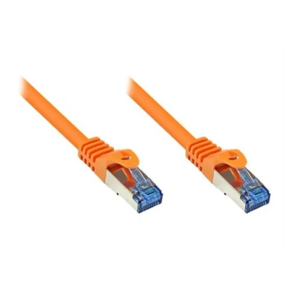 Image de Good Connections RNS Cordon de raccordement RJ 45 (M) pour 40 m SFTP, PiMF CAT 6a sans halogène, crochet orange