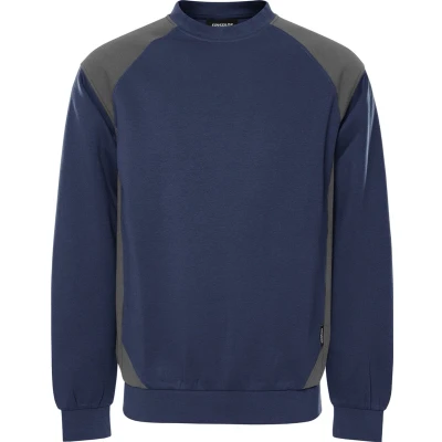 Afbeelding van Fristads Sweater 7148 GSM Marineblauw/Grijs