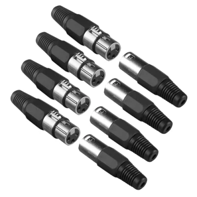 Afbeelding van 4 stuks kabel Dmx Connector XLR 3 pins Socket naar Souder, Audio Adapter Basis voor Mannelijke Vrouwelijke Kabel, Microphon Canon NC3FX Stecker