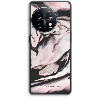 Afbeelding van Case Company® hoesje geschikt voor OnePlus 11 Roze stroom Soft Cover Telefoonhoesje Bescherming aan alle Kanten en Schermrand