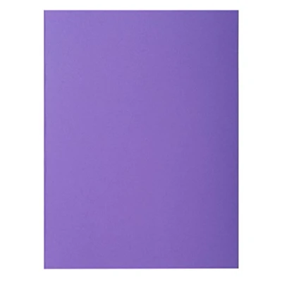 Afbeelding van Exacompta Ref. 216008E Pak van 50 hardmappen met 2 kleppen ROCK&#039;S 210 g/m² heldere kleuren PEFC™ gecertificeerde mappen afmetingen 24 x 32 cm voor A4 formaat documenten paarse kleur