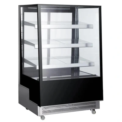 Afbeelding van Hendi Koelvitrine met 3 schuine schappen, RVS, 80,5(b)x90(d)x144,5(h)cm, 233443