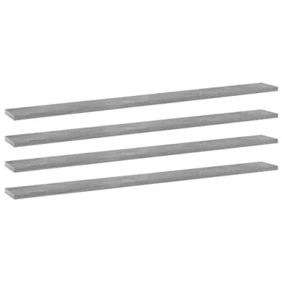 Afbeelding van vidaXL Wandschap Betongrijs 100 x 10 1.5 cm